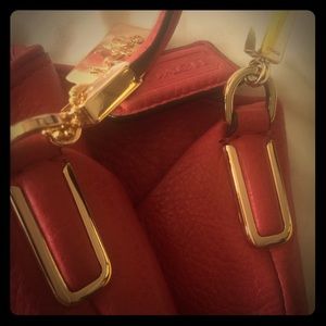 NEW Coach Rose Color Leather Handbag